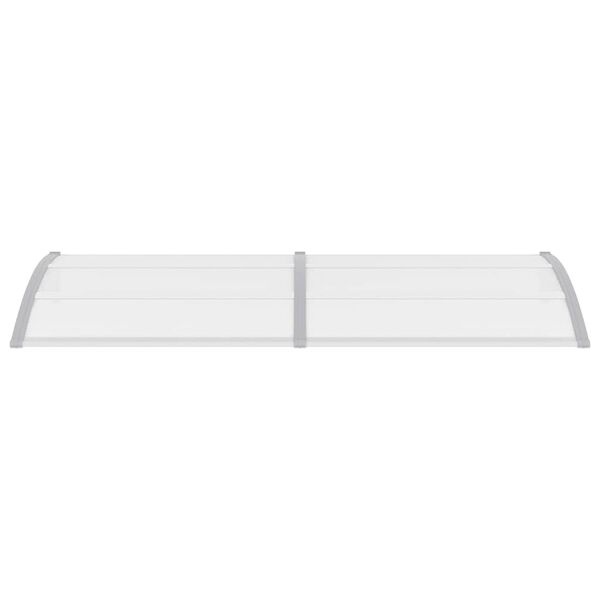 Vidaxl Marquise de porte 240x100 cm polycarbonate supports gris - 41% de remise