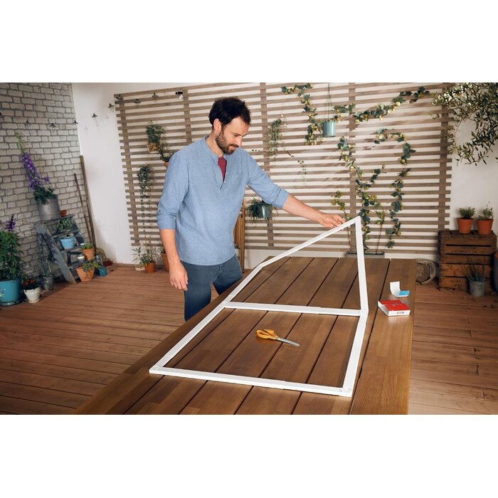 Moustiquaire porte en alu réglable - 80-100 x 170-220 cm - 34% de remise