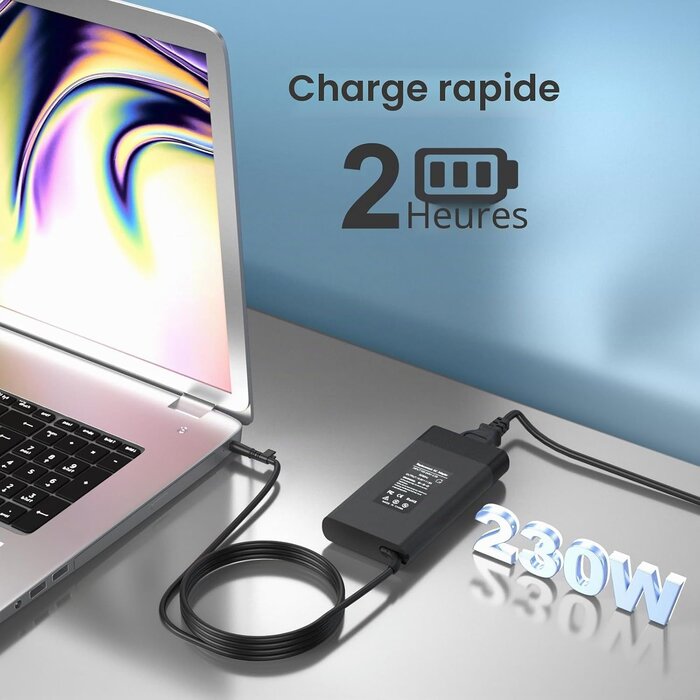 Chargeur PC Portable 230W - Connecteur 7,4x5,0mm - 33% de remise