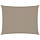 Voile d'ombrage rectangulaire 5x7m taupe - 34% de remise