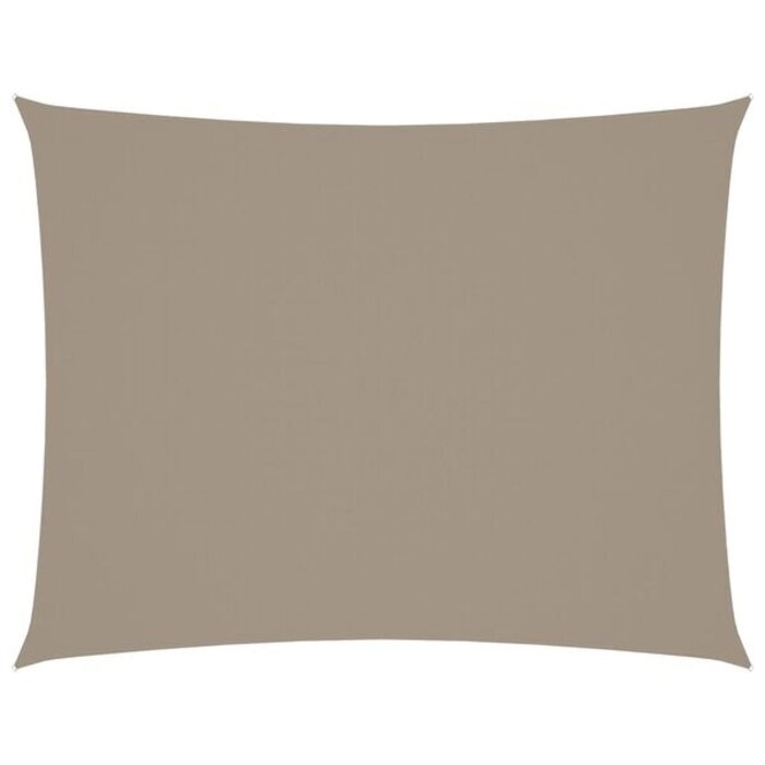 Vidaxl Voile d'ombrage rectangulaire 5x7m taupe - 34% de remise