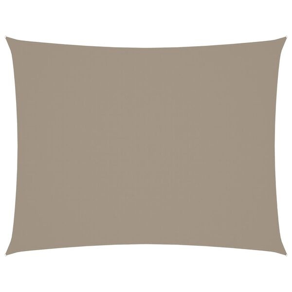 Vidaxl Voile d'ombrage rectangulaire 5x7m taupe - 34% de remise