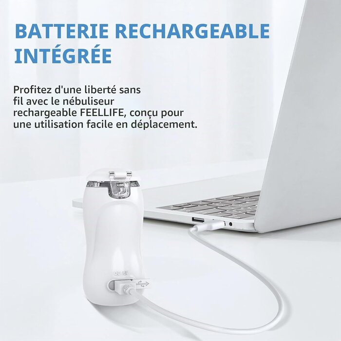 Nébuliseur électrique portable, Blanc gris, Taille S - 33% de remise