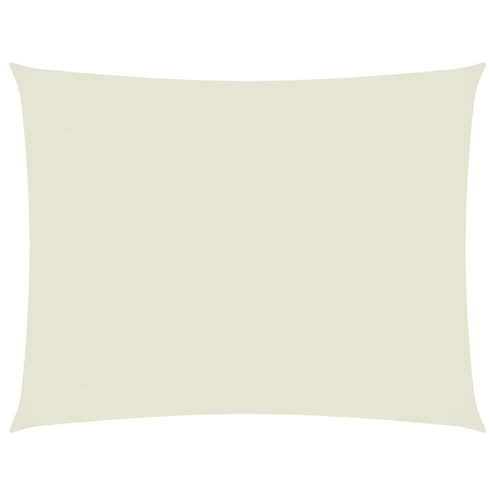Vidaxl Voile d'ombrage rectangulaire 6 x 8 m crème - 34% de remise