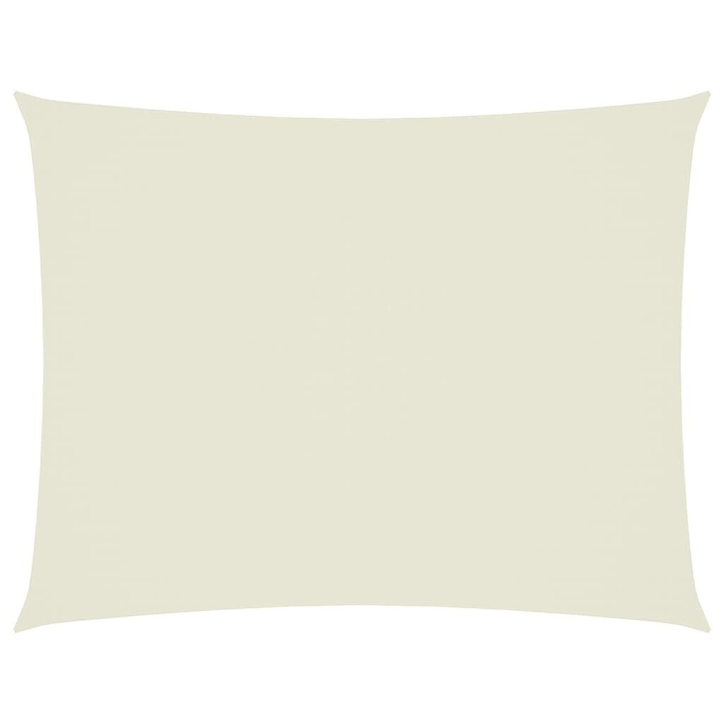 Vidaxl Voile d'ombrage rectangulaire 6 x 8 m crème - 34% de remise