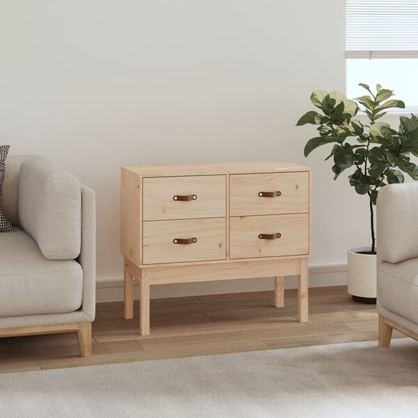 Vidaxl Commode en bois de pin massif 4 tiroirs - 90x40x78 cm - 34% de remise
