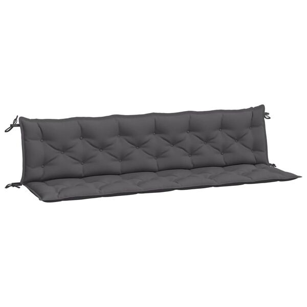Vidaxl Lot de 2 coussins de banc 200x50 cm, Anthracite - 34% de remise
