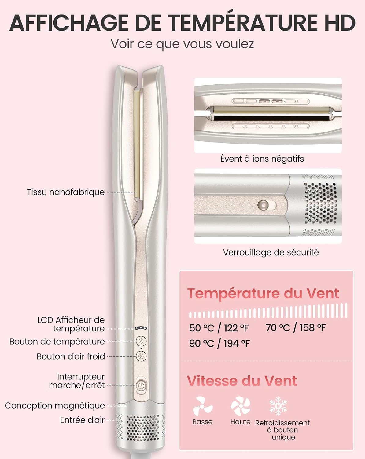 Brosse lissante à air chaud - 29% de remise