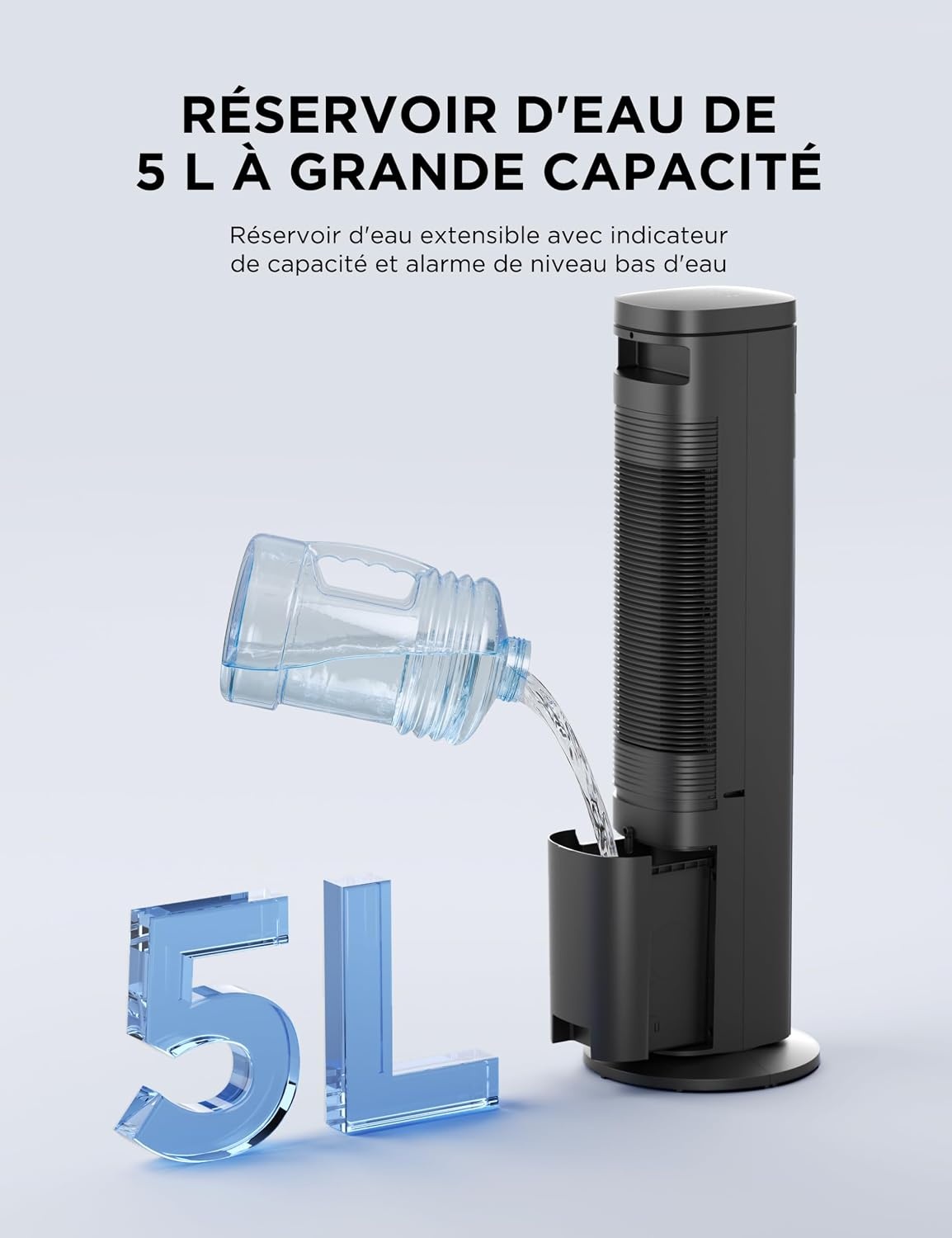 Rafraîchisseur d'air 3-en-1 5L, 3 vitesses - 34% de remise