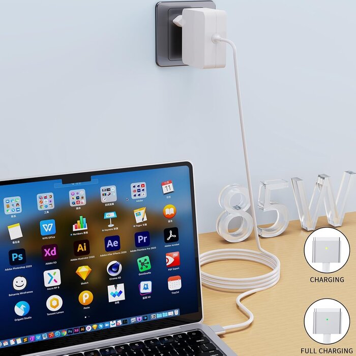Chargeur MacBook Pro 85W T-Tip - Blanc - 30% de remise