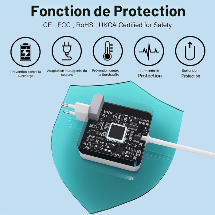 Chargeur MacBook Pro 85W T-Tip - Blanc - 30% de remise