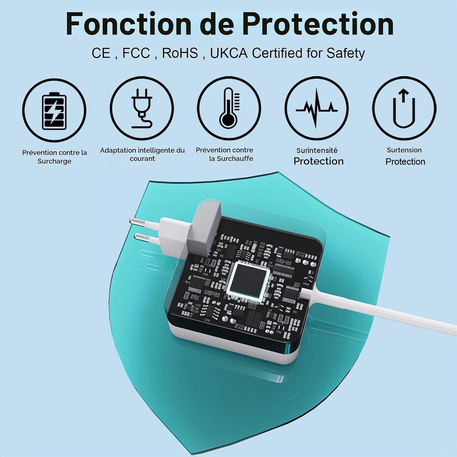Chargeur MacBook Pro 85W T-Tip - Blanc - 30% de remise