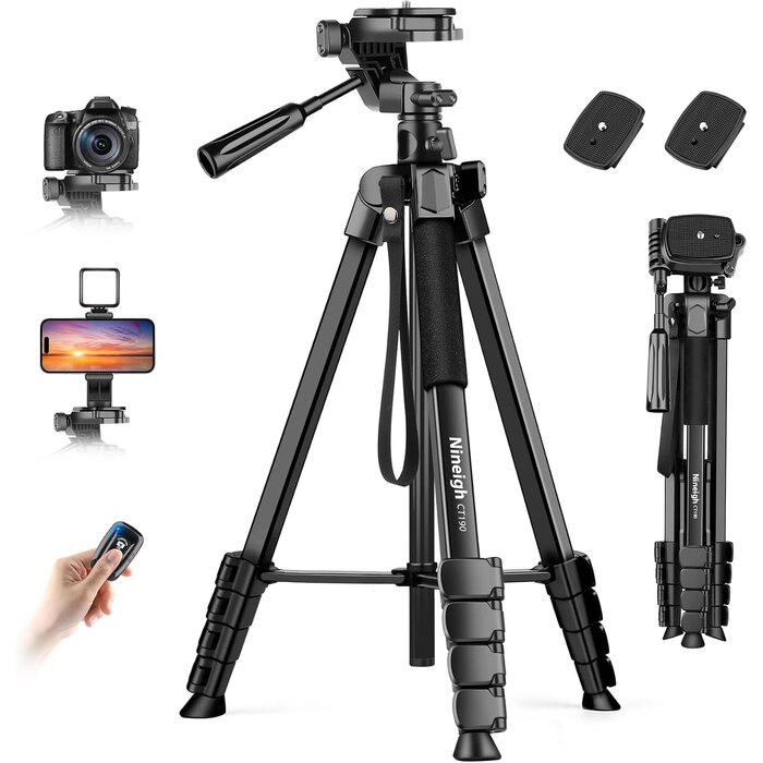 Trépied photo vidéo 190 cm noir - 31% de remise