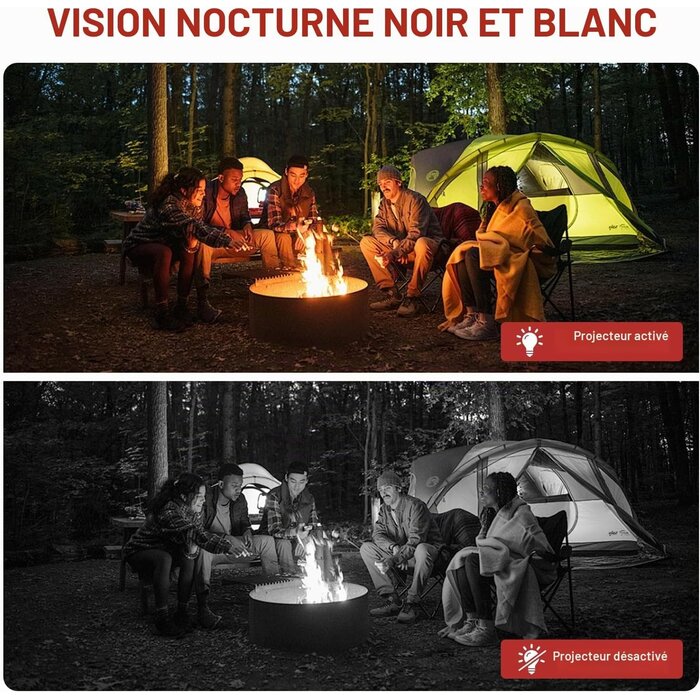 Caméra de surveillance extérieure 4G 1080p - 32 Go - 32% de remise