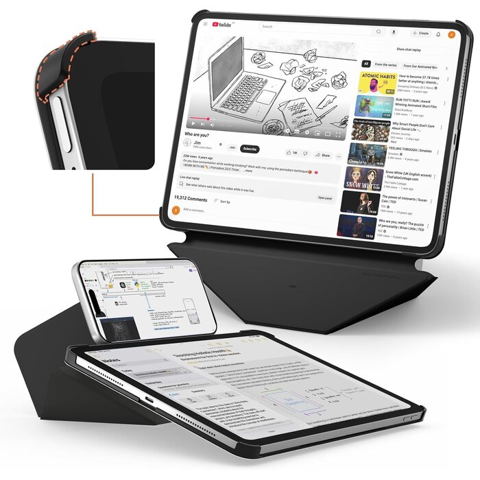 Étui folio magnétique iPad Pro 11" (2025/2024) - Noir - 33% de remise