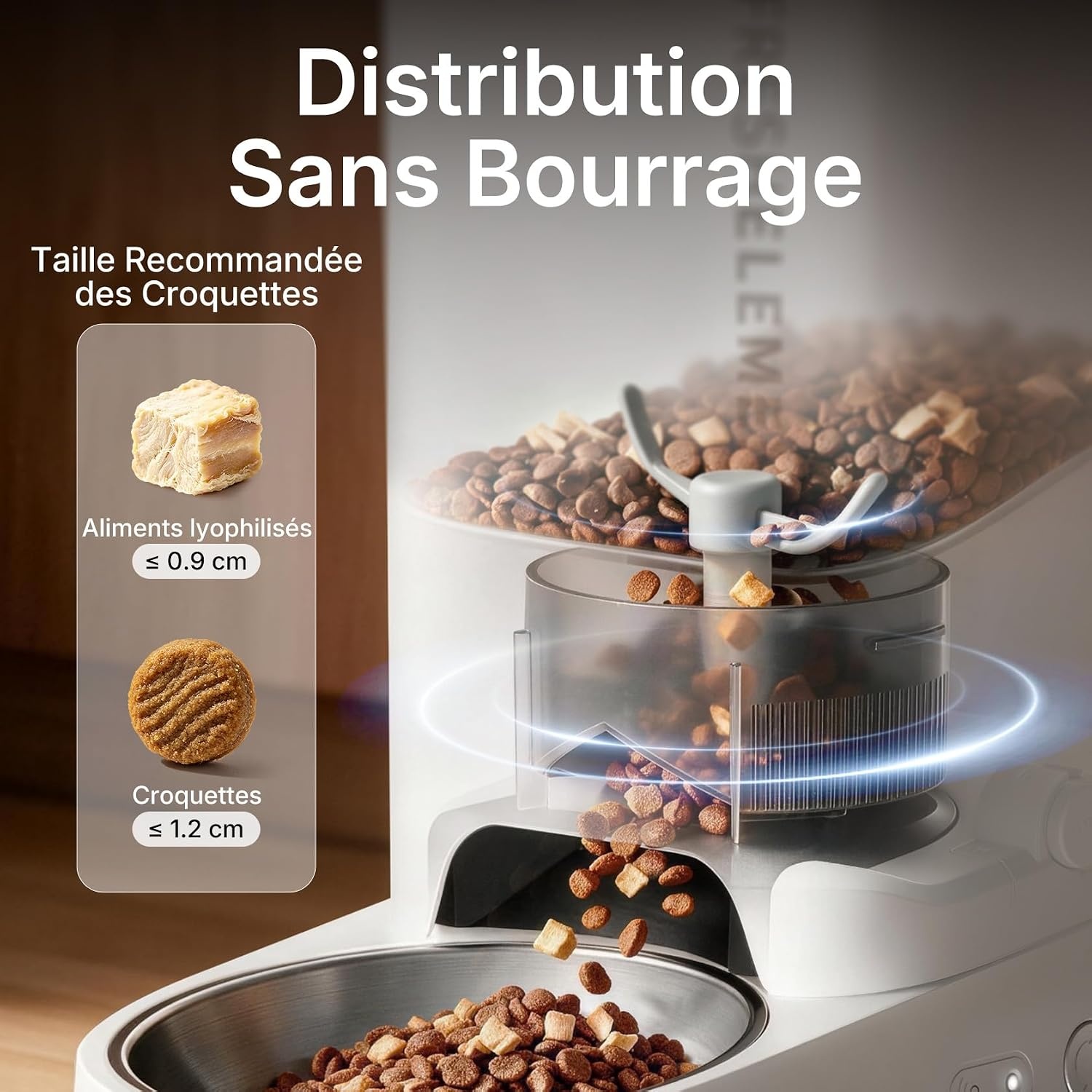 Distributeur automatique 3L Beige - Application et bol inox - 33% de remise