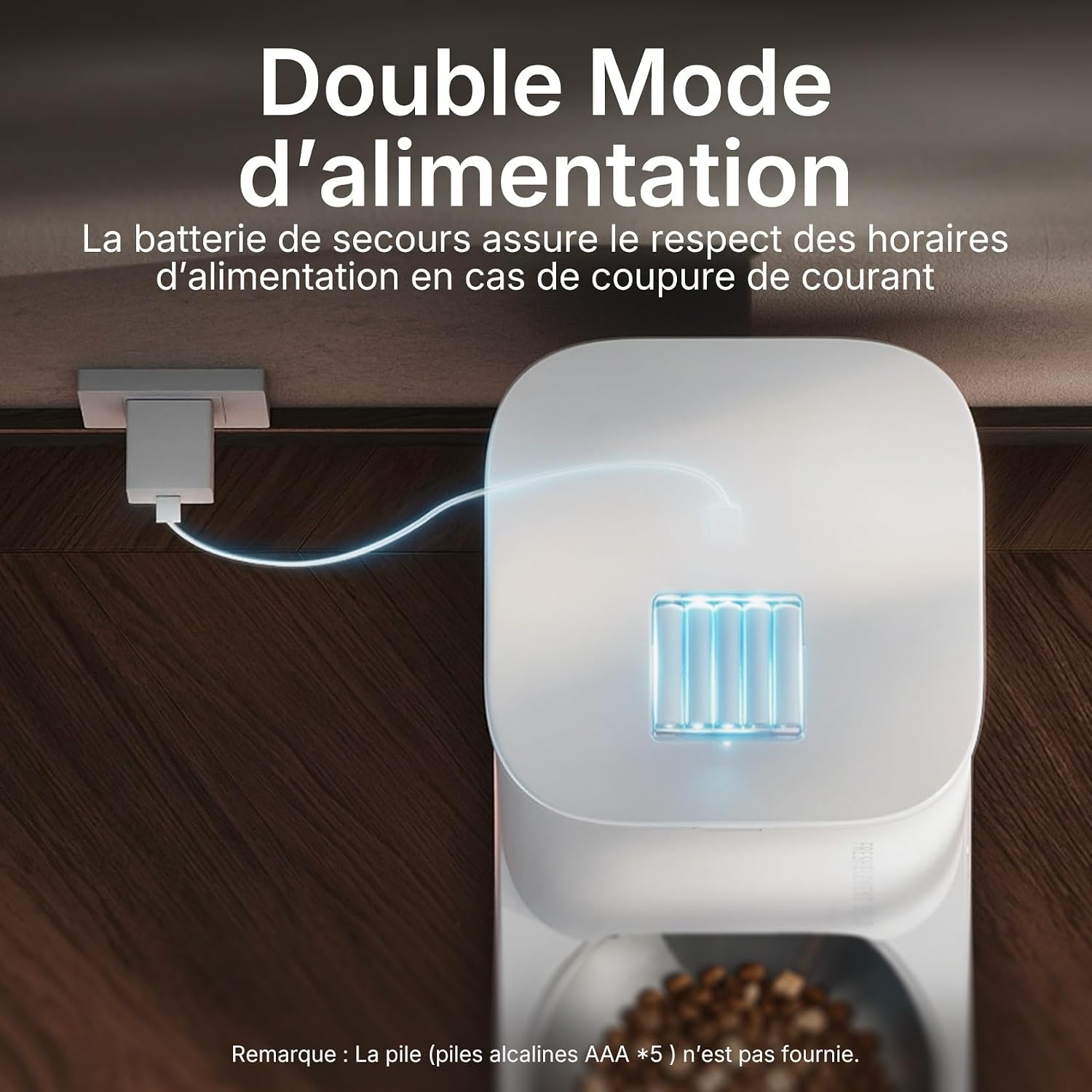 Distributeur automatique 3L Beige - Application et bol inox - 33% de remise