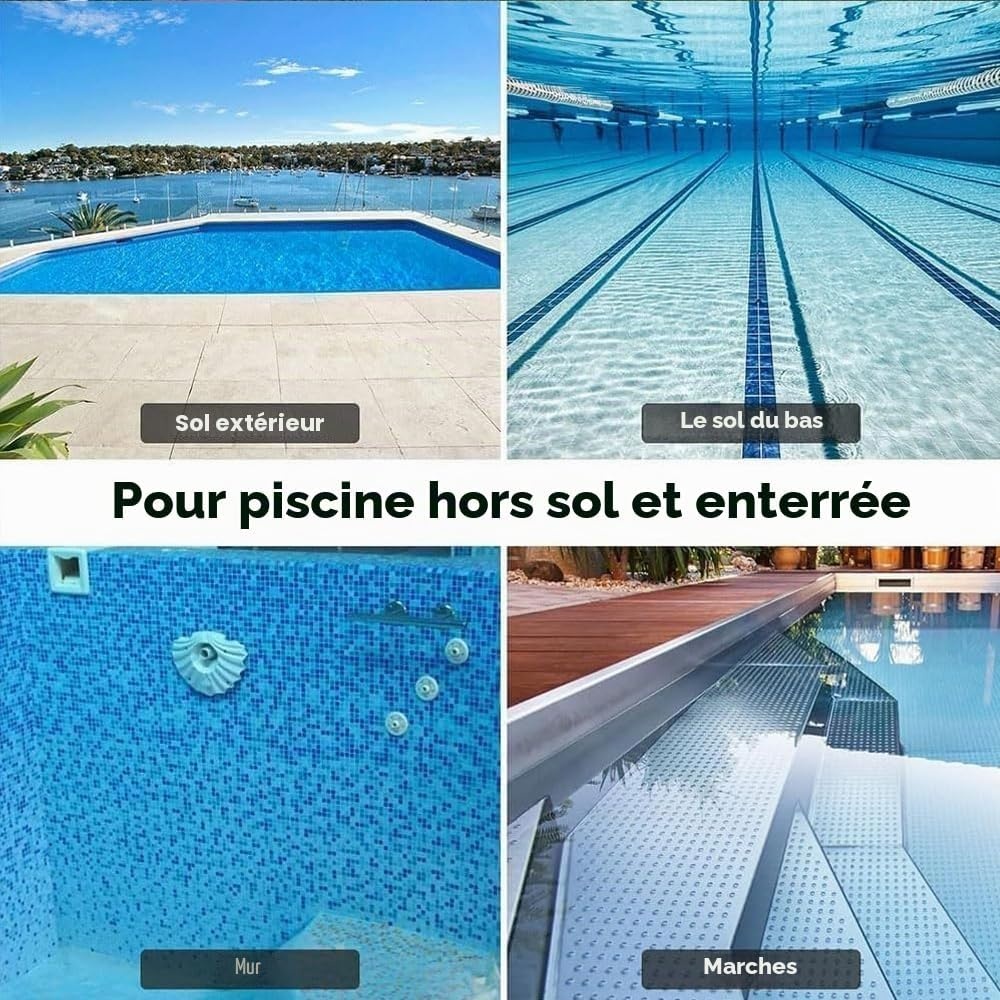 Kit entretien piscine spa étang mât 187cm bleu gris taille S - 24% de remise