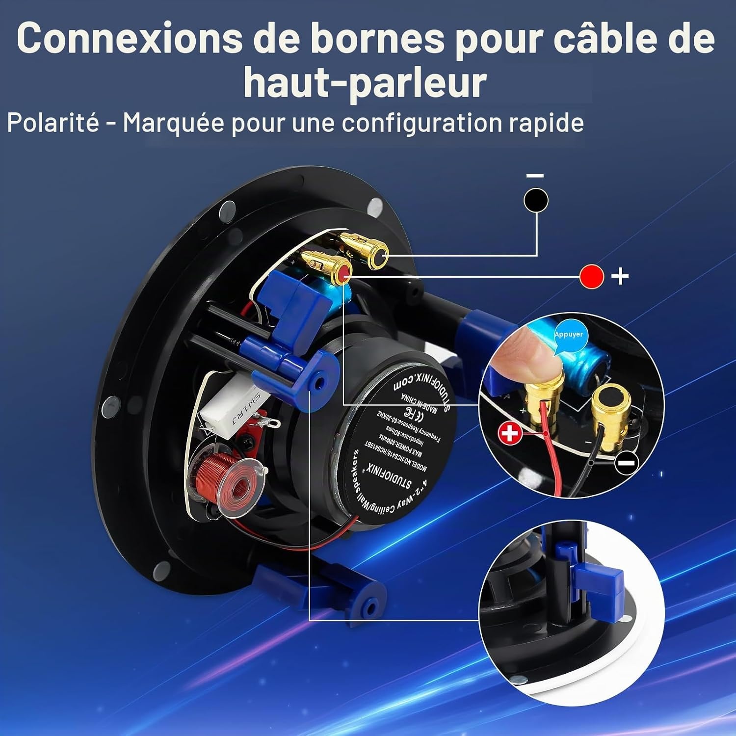 Haut-parleurs plafond Bluetooth 160W - 34% de remise sur modèle déballé