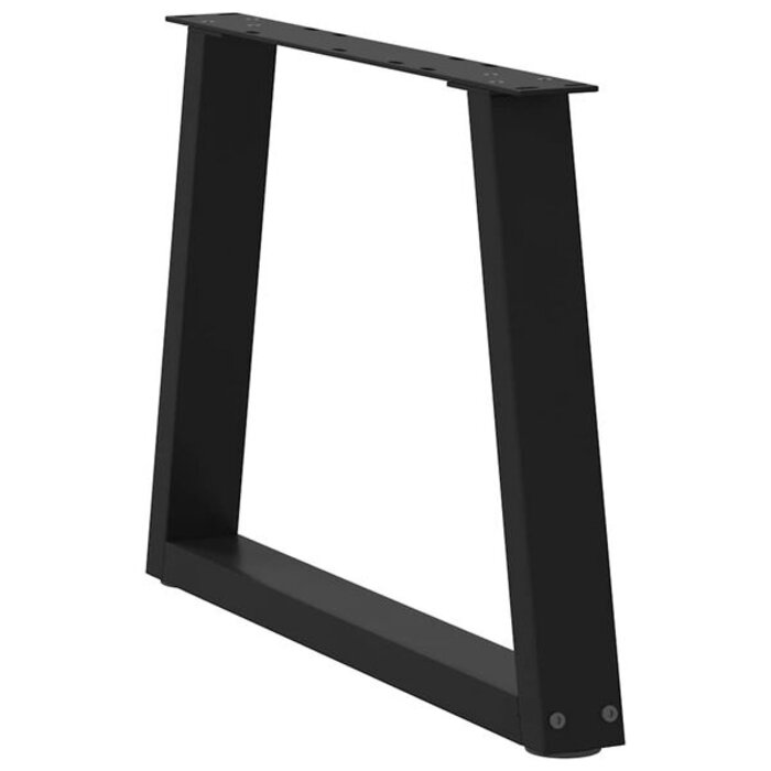 Vidaxl Pieds de table basse en V 70 cm en acier noir - 32% de remise