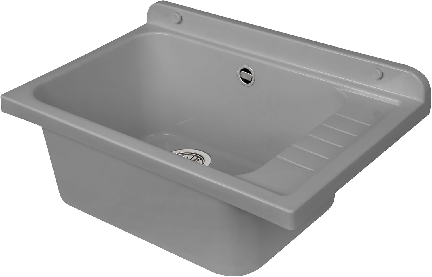 Bac de lavage mural 58x38 cm - Gris - 33% de remise