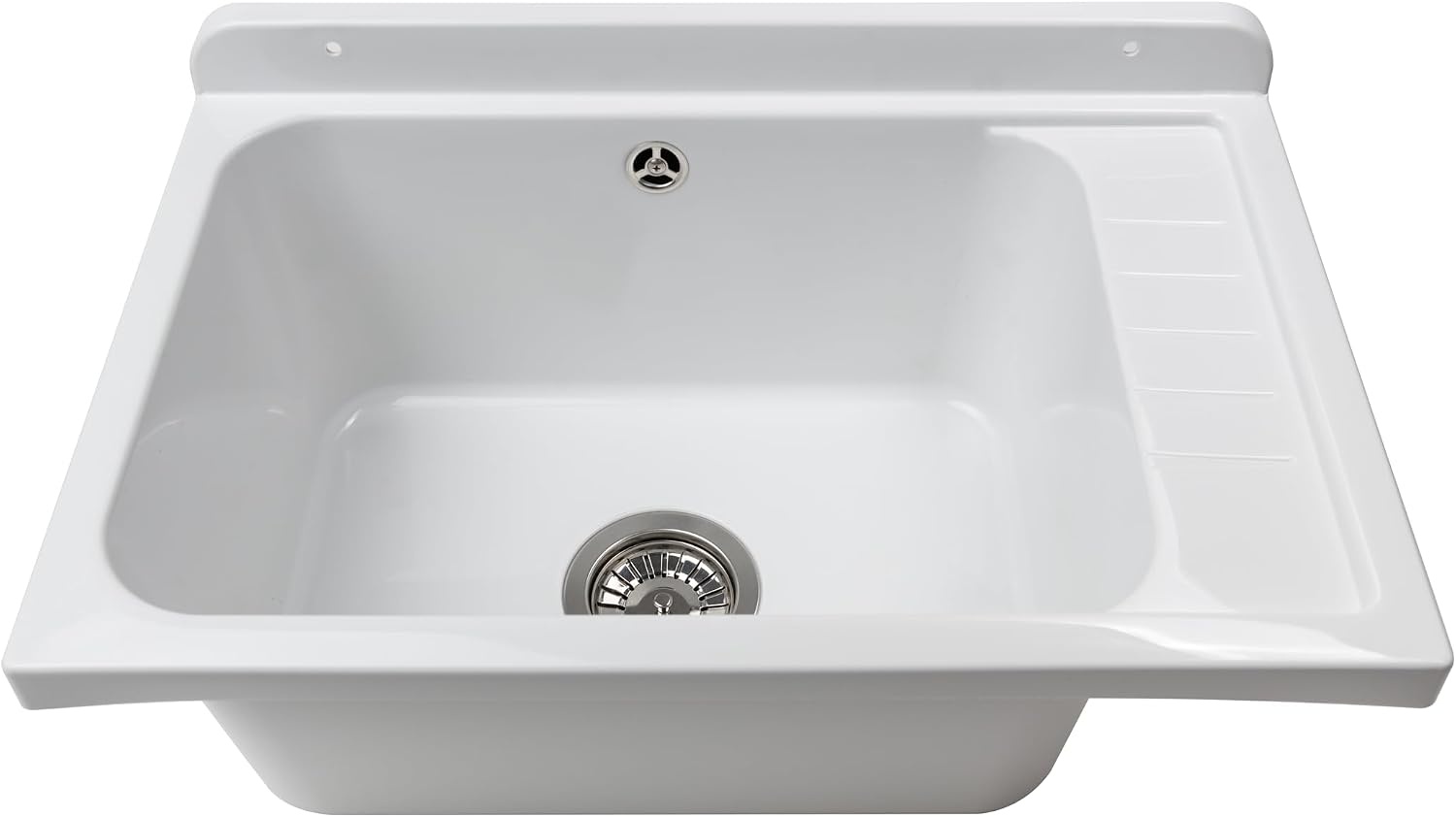 Bac de lavage mural 58x38 cm - Gris - 33% de remise