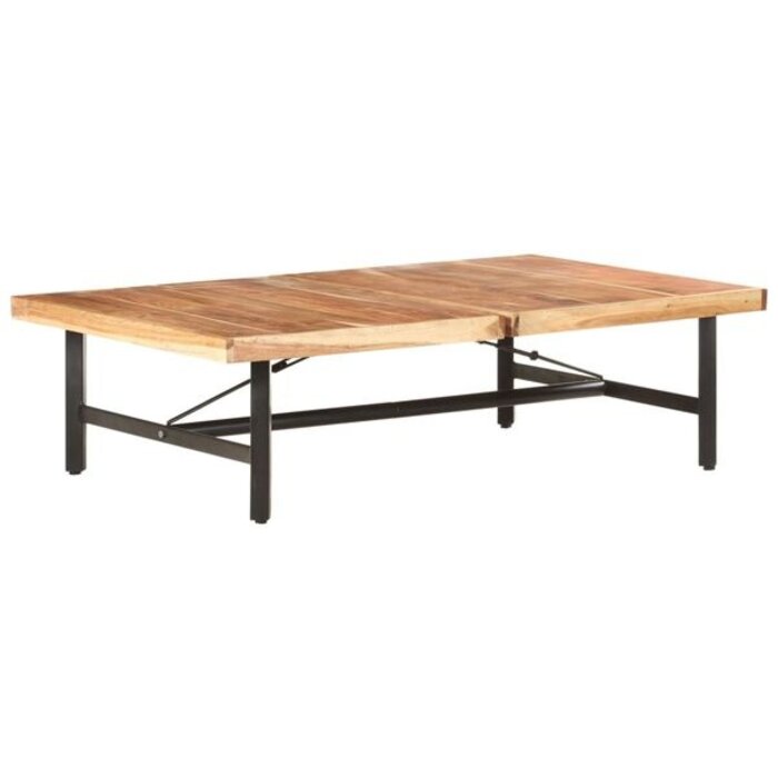 Vidaxl Table basse en bois d'acacia massif 142x90 cm - 34% de remise