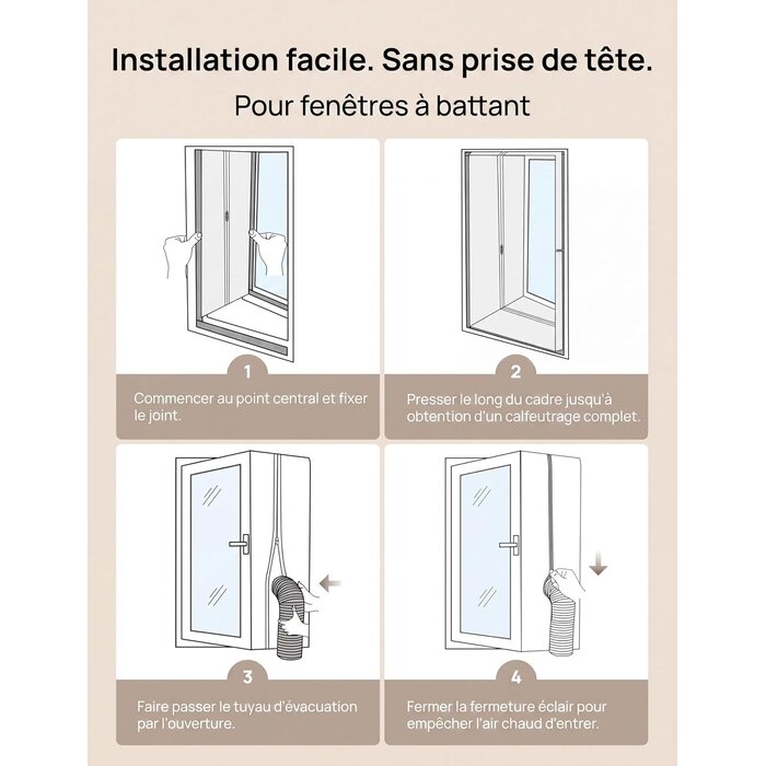 Joint de fenêtre universel 400 cm - Climatiseur mobile - 30% de remise