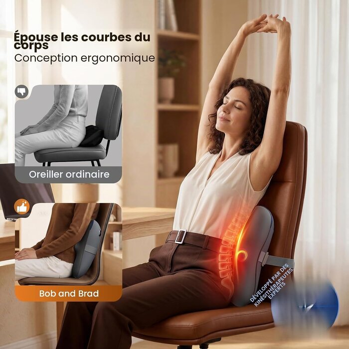 Appareil de massage Shiatsu chauffant - 34% de remise