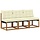 Ensemble canapé 3 places en bois d'acacia - 34% de remise