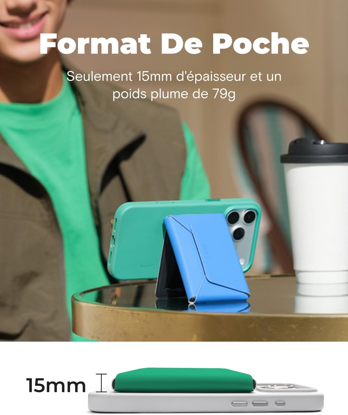 Portefeuille magnétique MagSafe avec support - 33% de remise