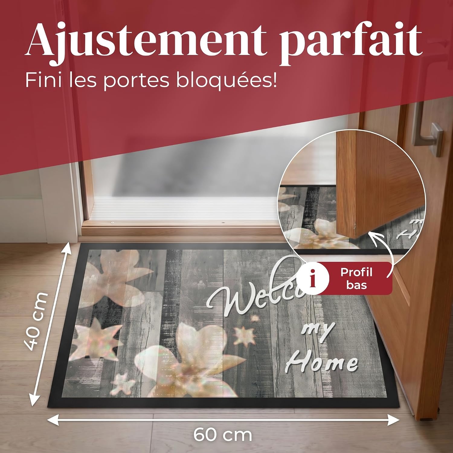 Paillasson Welcome 40x60 cm - Antidérapant - 29% de remise