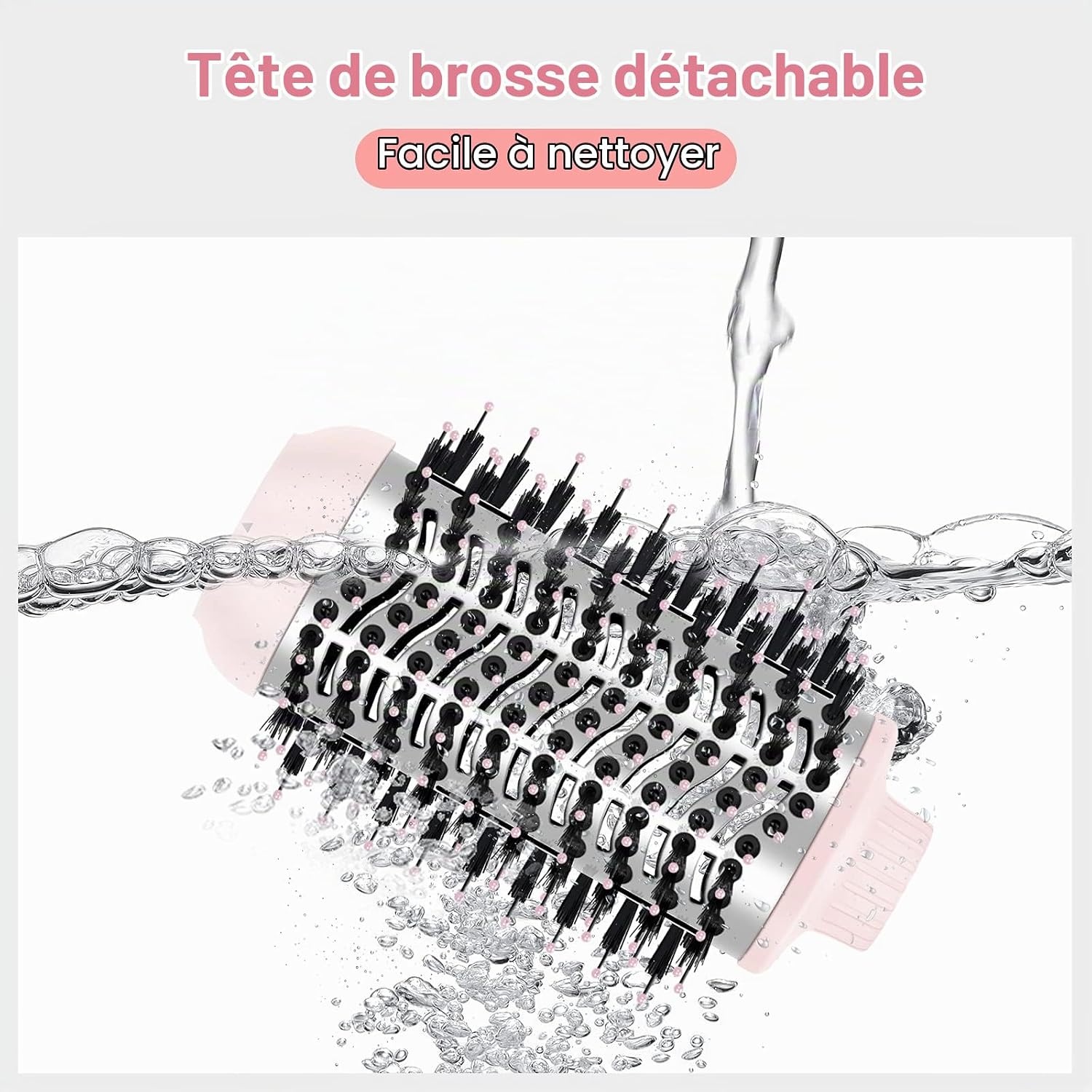 Brosse soufflante 4-en-1 1000W - Rose - 33% de remise