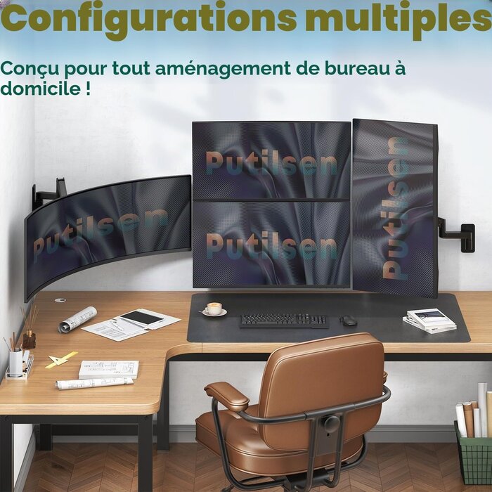 Support mural articulé pour écran 17-57 pouces - 33% de remise