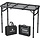 Table de camping pliante 87x40cm - 3 hauteurs - 33% de remise - Noir