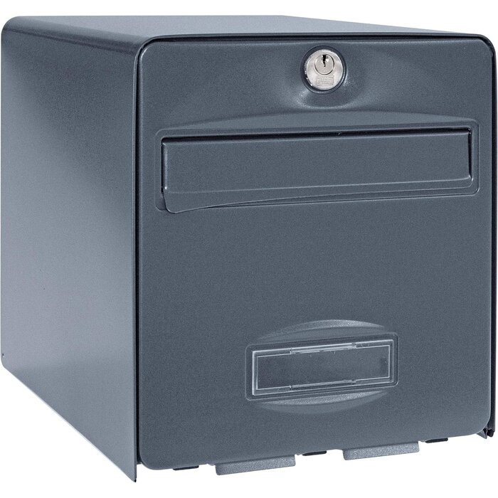 Boîte aux lettres murale en acier noir - 33% de remise