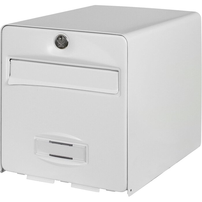 Boîte aux lettres murale en acier noir - 33% de remise