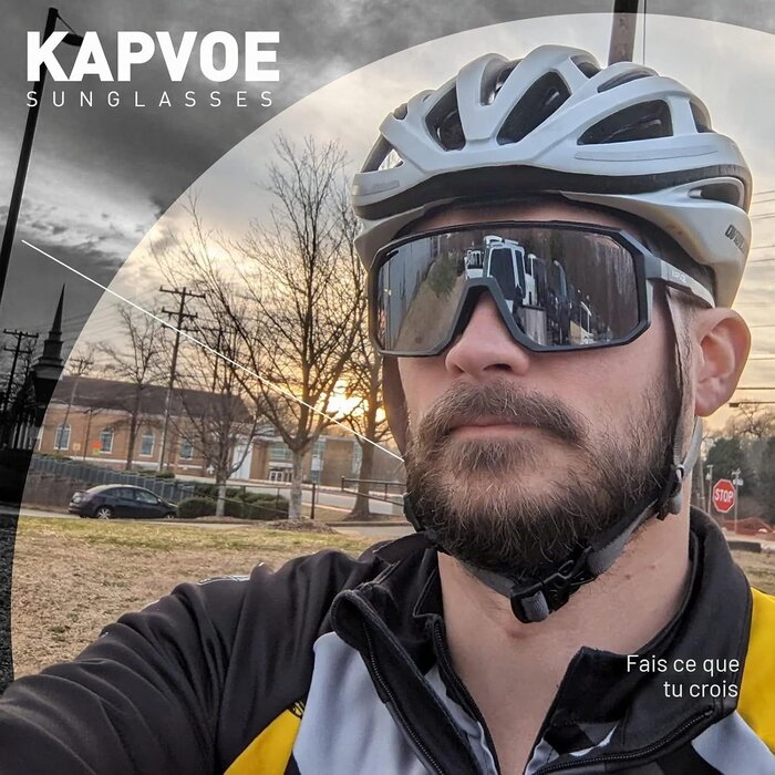Lunettes de sport polarisées UV400 noir - 30% de remise