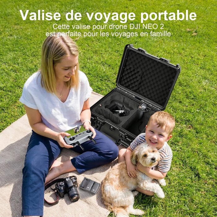 Valise rigide étanche pour drone taille M, Gris, 28% de remise