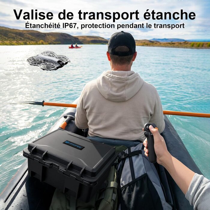 Valise rigide étanche pour drone taille M, Gris, 28% de remise