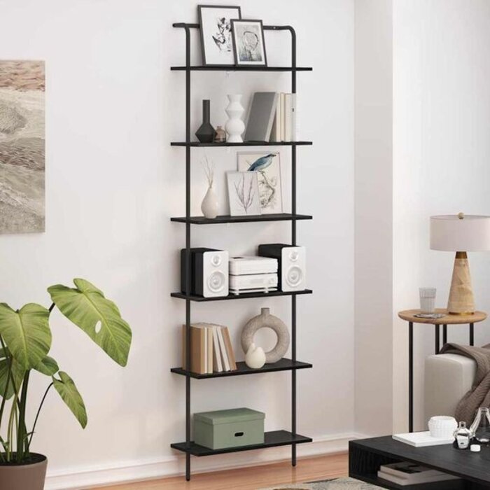 Vidaxl Bibliothèque 6 niveaux chêne noir 60x24x203cm - 34% de remise