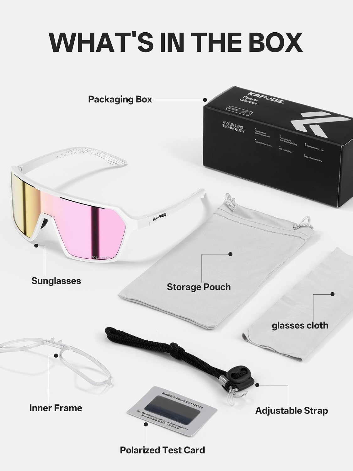 Lunettes de sport polarisées unisexe - 30% de remise