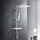 Colonne de douche hydromassante 25x25cm chromée - 33% de remise
