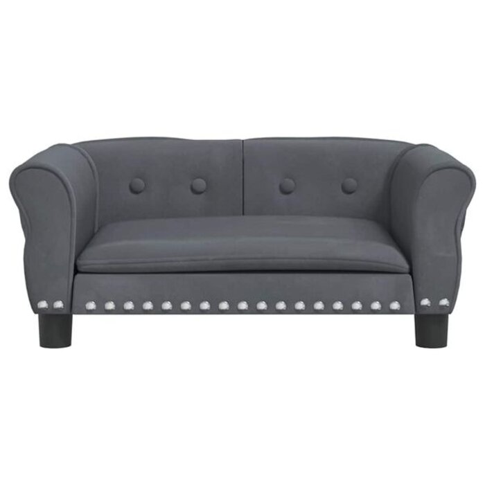 Panier pour chien en velours gris foncé 70x45x30 cm - 34% de remise