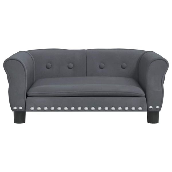 Panier pour chien en velours gris foncé 70x45x30 cm - 34% de remise