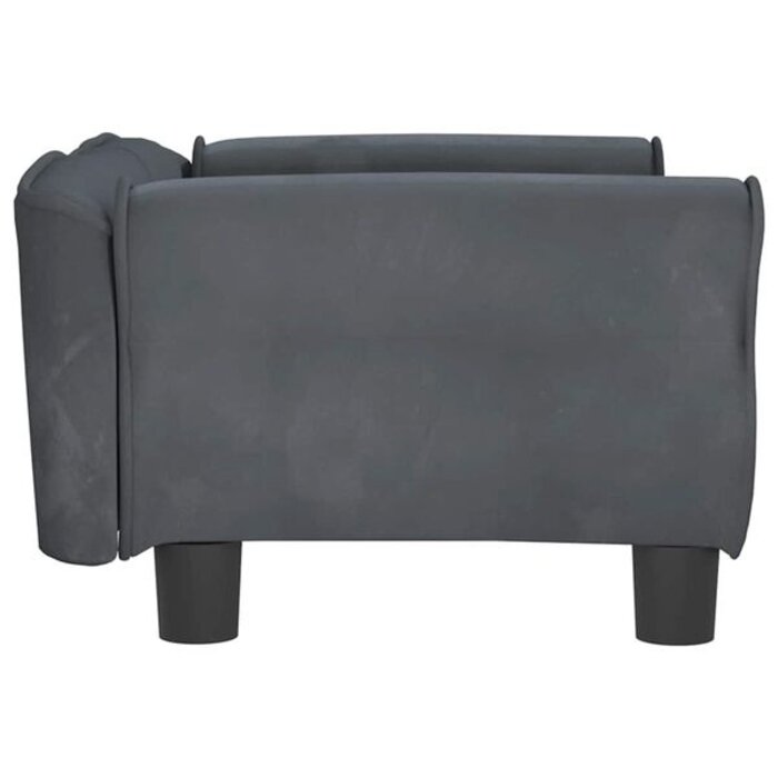 Panier pour chien en velours gris foncé 70x45x30 cm - 34% de remise