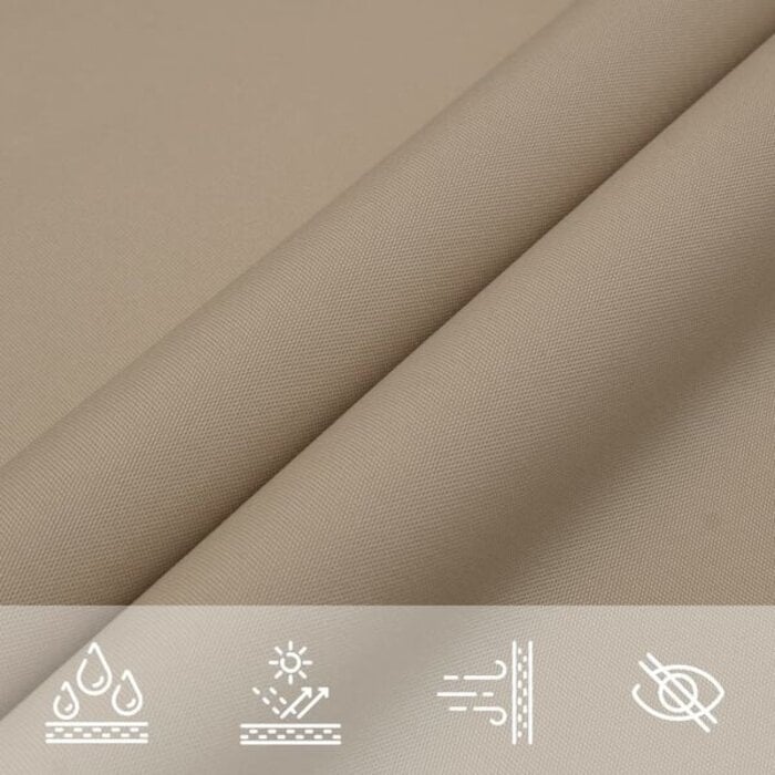 Vidaxl Voile d'ombrage carrée 3,6 x 3,6 m Taupe - 33% de remise