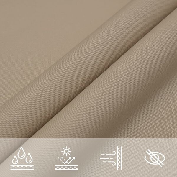 Vidaxl Voile d'ombrage carrée 3,6 x 3,6 m Taupe - 33% de remise