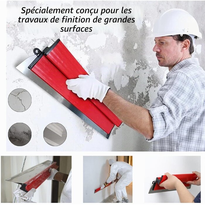 Kit 11 couteaux à enduire avec manche télescopique - 33% de remise