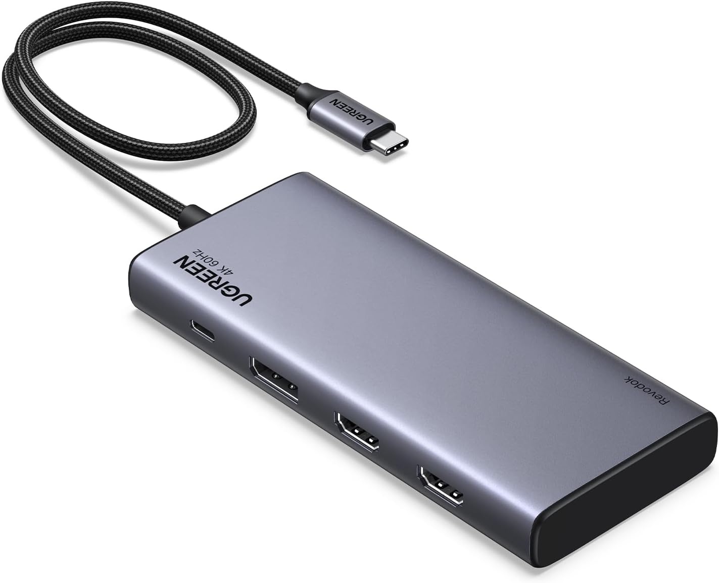 Station d'accueil 8-en-1 4K 60Hz, Gris, Taille S - 27% de remise